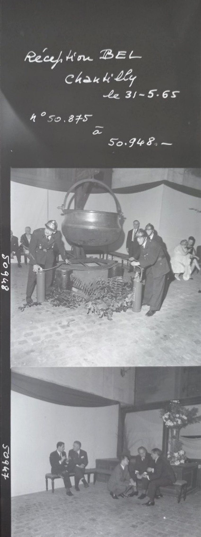 Conservation numérique des photos historiques : réception Bel Group en 1965 pour La Vache Qui Rit.