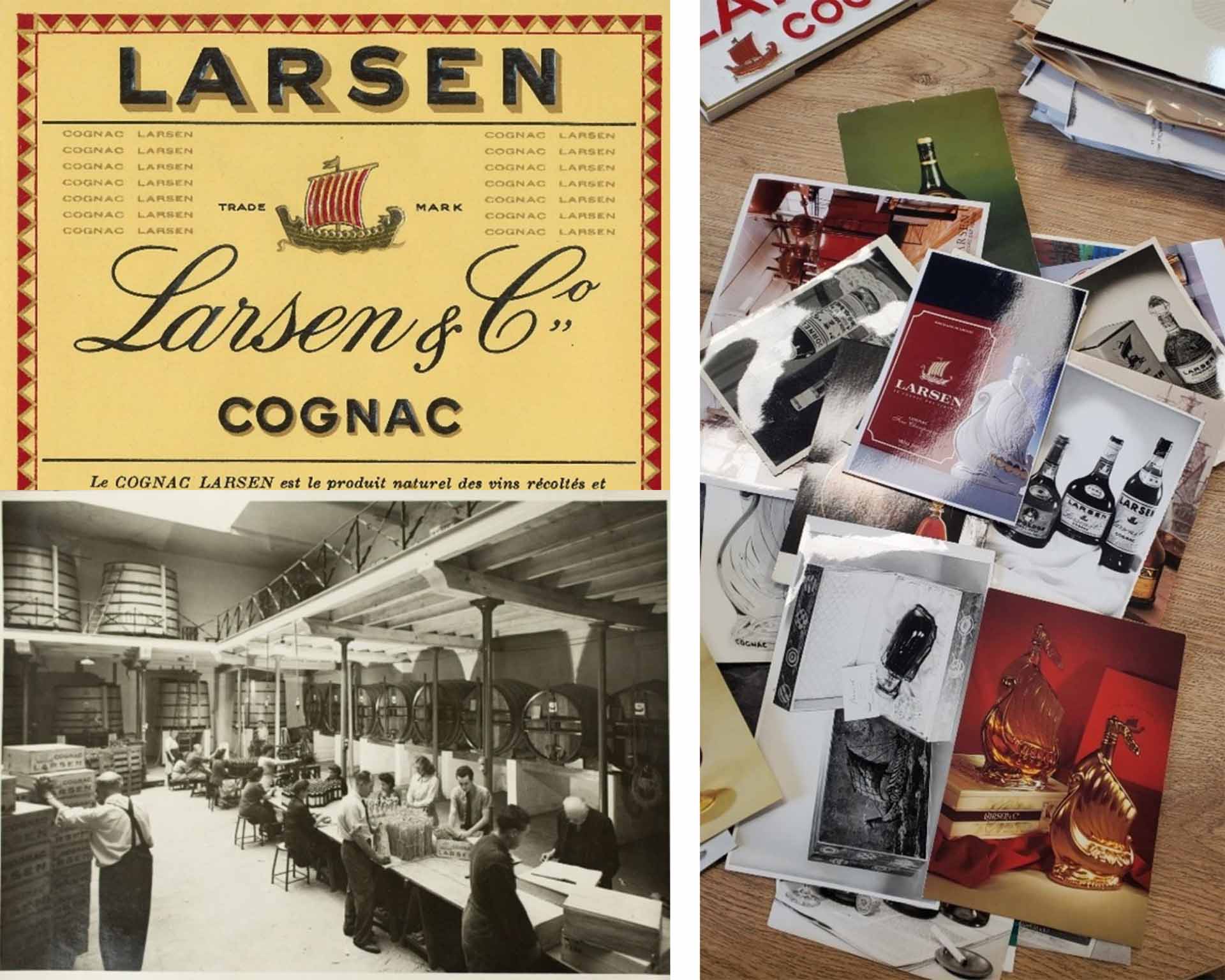 Arkhênum mène une fouille patrimoniale approfondie dans les archives et collections du Cognac Larsen